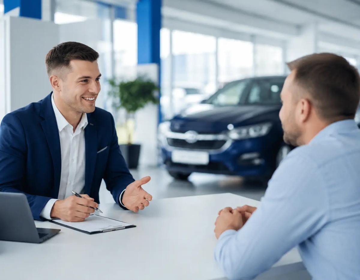 Консультация клиента в автохаусе АвтоКар